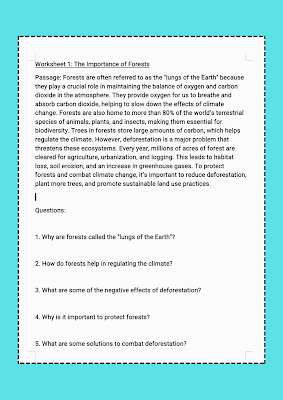 Comprehension Worksheets for Grade 7 Comprehension Worksheets for Grade 7