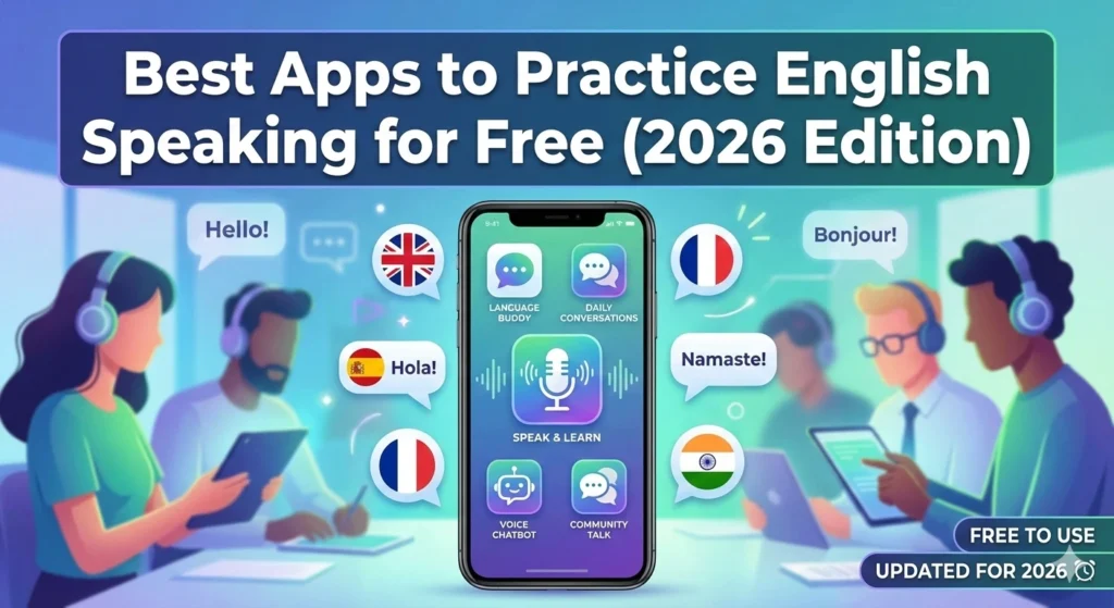 Best Apps to Practice English Speaking for Free (2026 Edition)