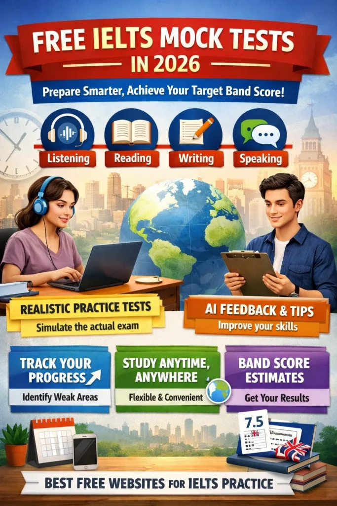 Best Websites for Free IELTS Mock Tests (Updated 2026)