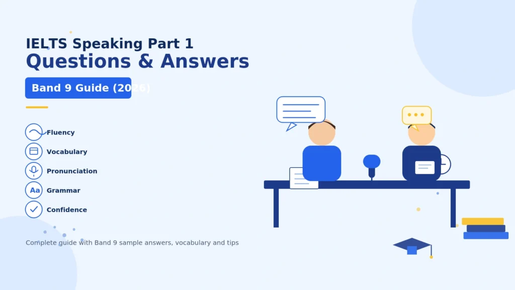 IELTS Speaking Part 1: Questions & Band 9 Answers