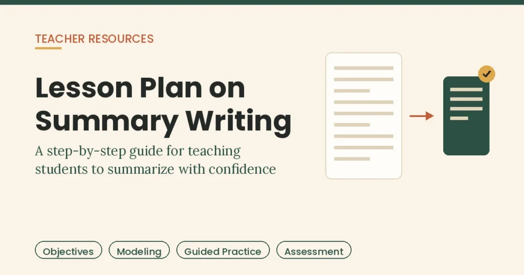 Lesson Plan on Summary Writing: A Step-by-Step Guide
