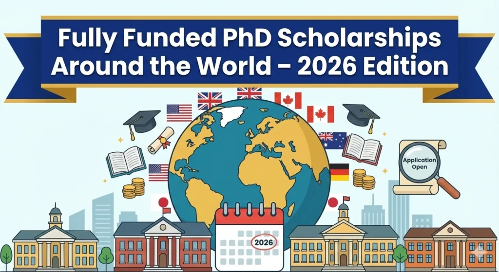 Fully Funded PhD Scholarships Around the World – 2026 Edition