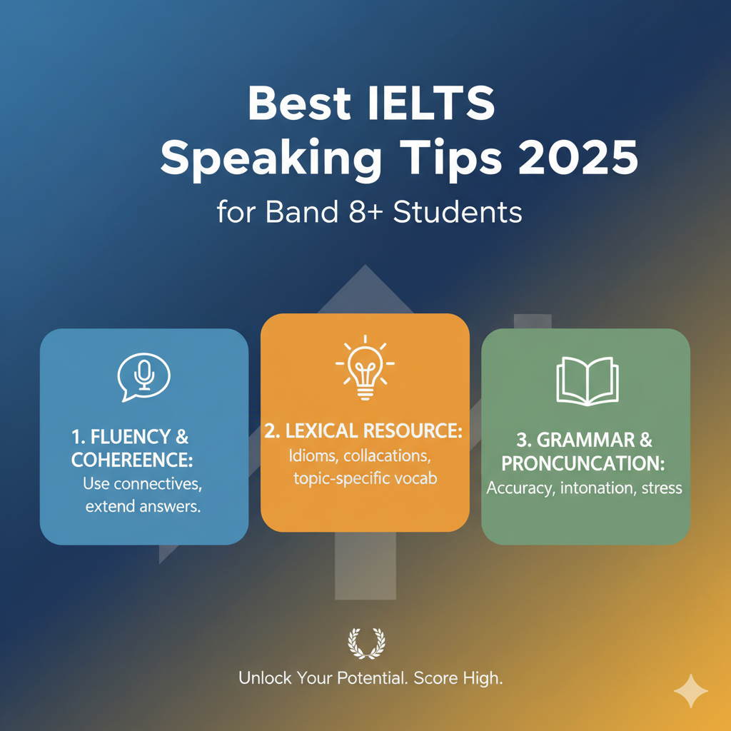 Best IELTS Speaking Tips 2025 for Band 8+ Students Best IELTS Speaking Tips 2025 for Band 8+ Students