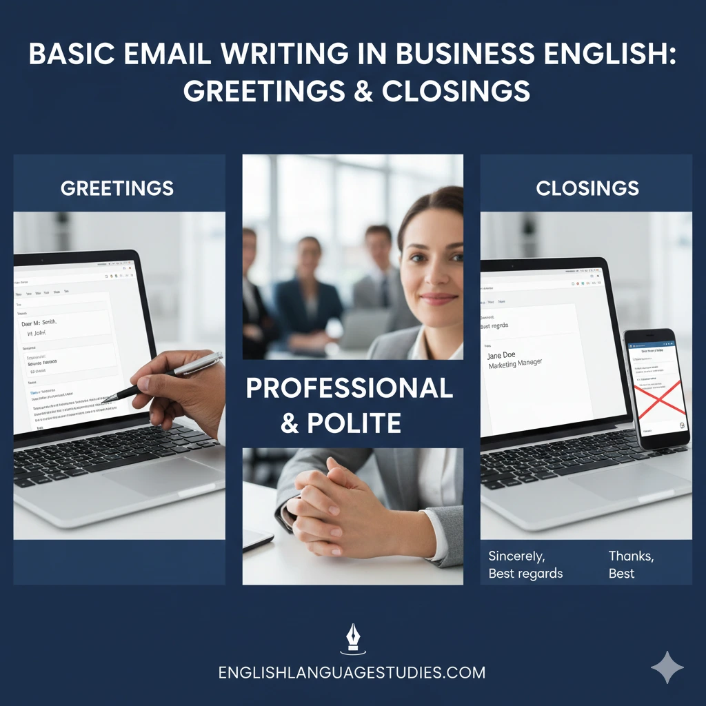 Basic Email Writing in Business English: Greetings & Closings