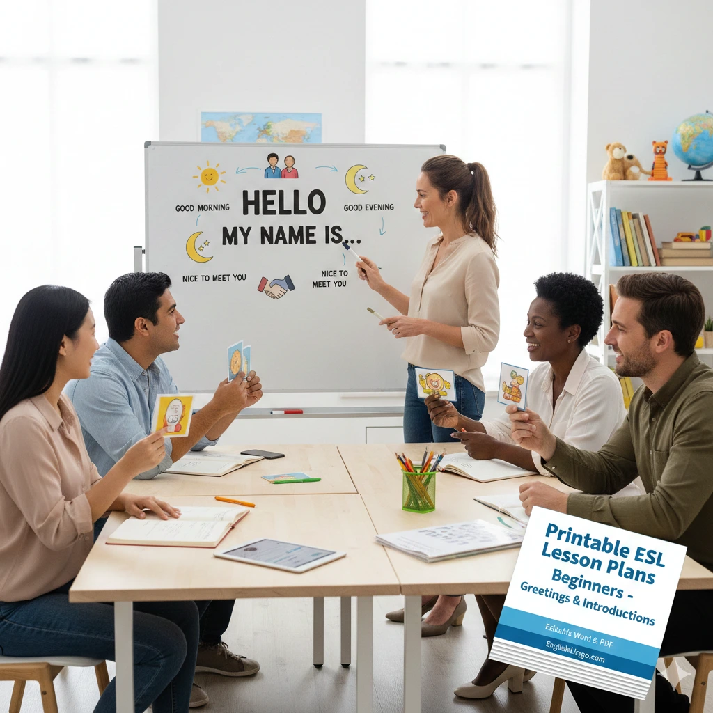 Free ESL Lesson Plans for Beginners (Printable & Editable)