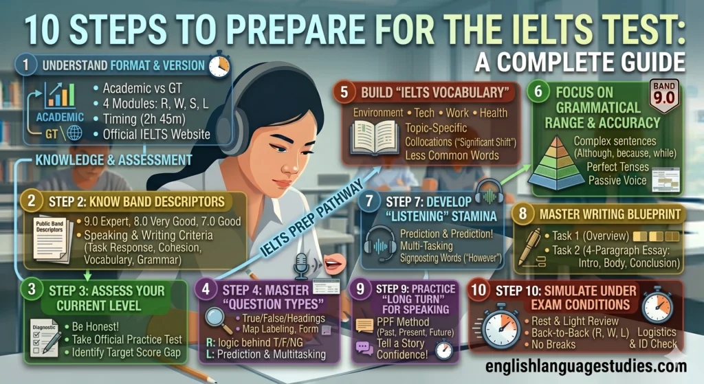 10 Steps to Prepare for the IELTS Test: The Complete 2026 Guide