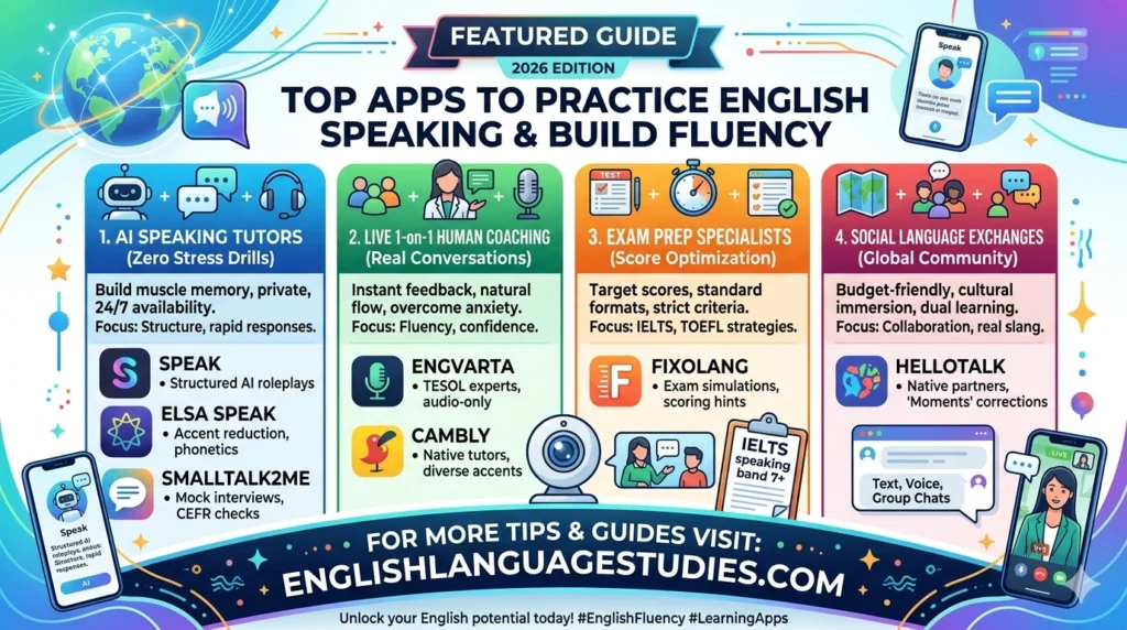 10 Best Apps to Practice English Speaking and Build Fluency (2026)