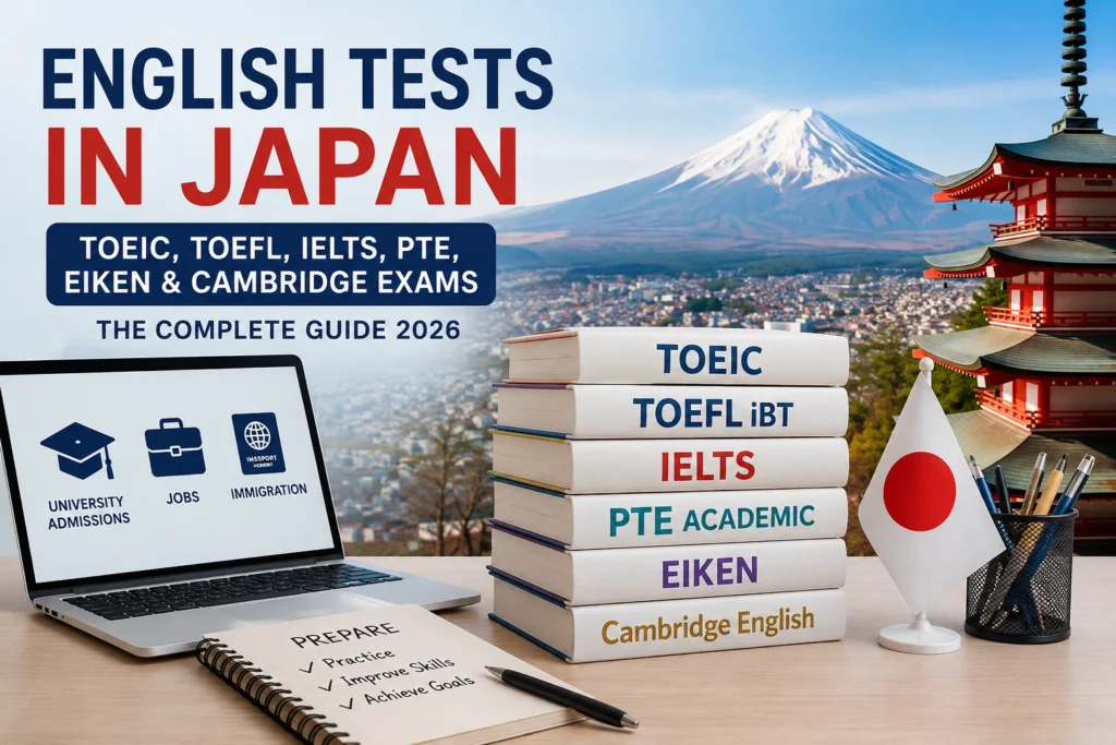 English Tests in Japan: TOEIC, TOEFL, IELTS & More