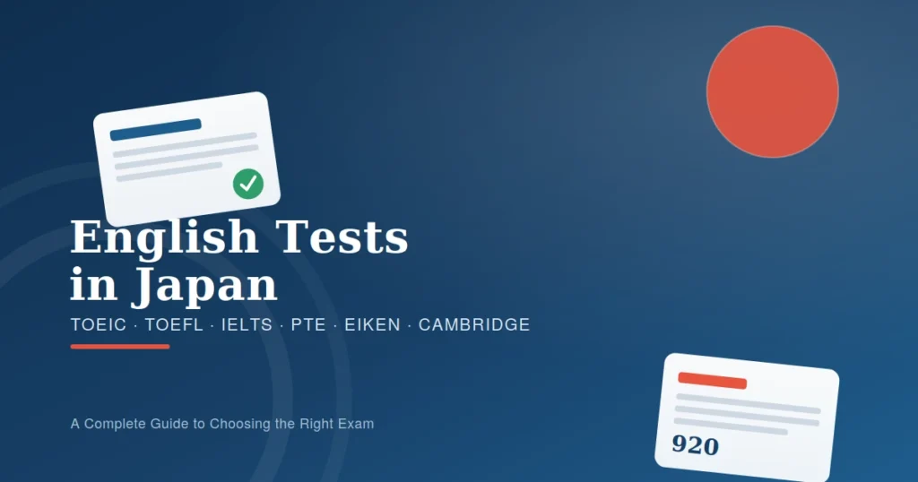 English Tests in Japan: TOEIC, TOEFL, IELTS & More