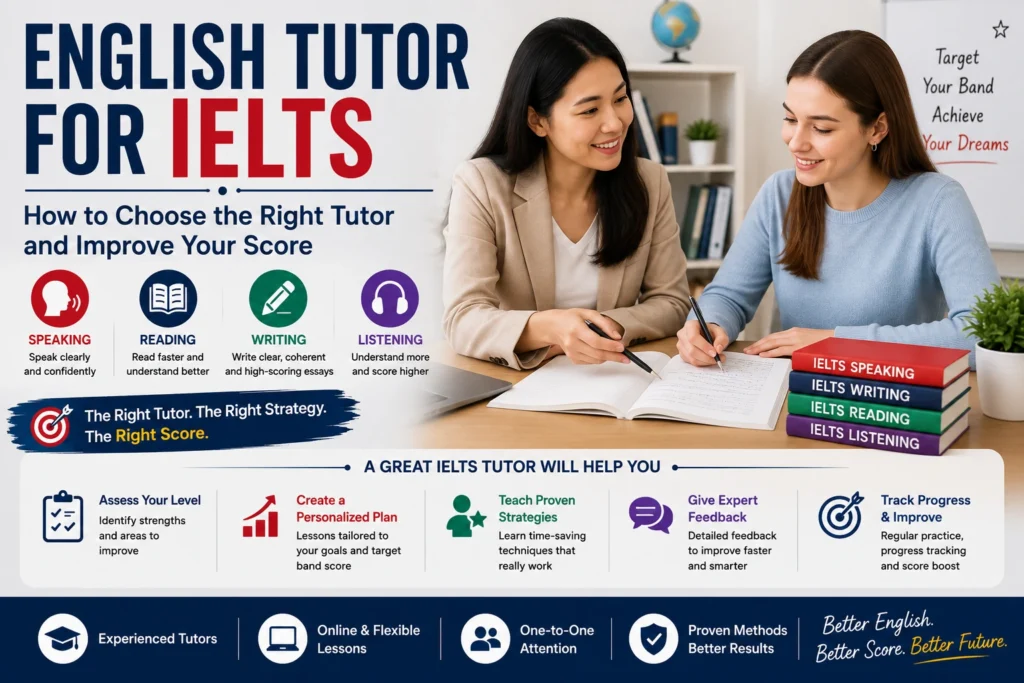 English Tutor for IELTS: How to Choose the Right Tutor & Improve Your Score